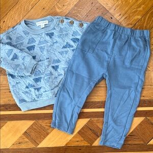 Kids Blue Sweatpants and Sweater Set